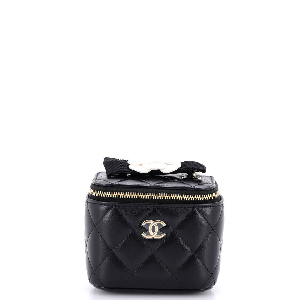 Chanel Camellia Bow Vanity Case With #258780C33B
